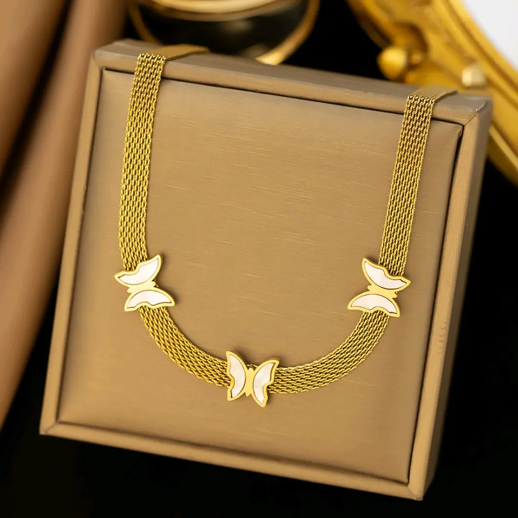 Shell Butterfly Necklace