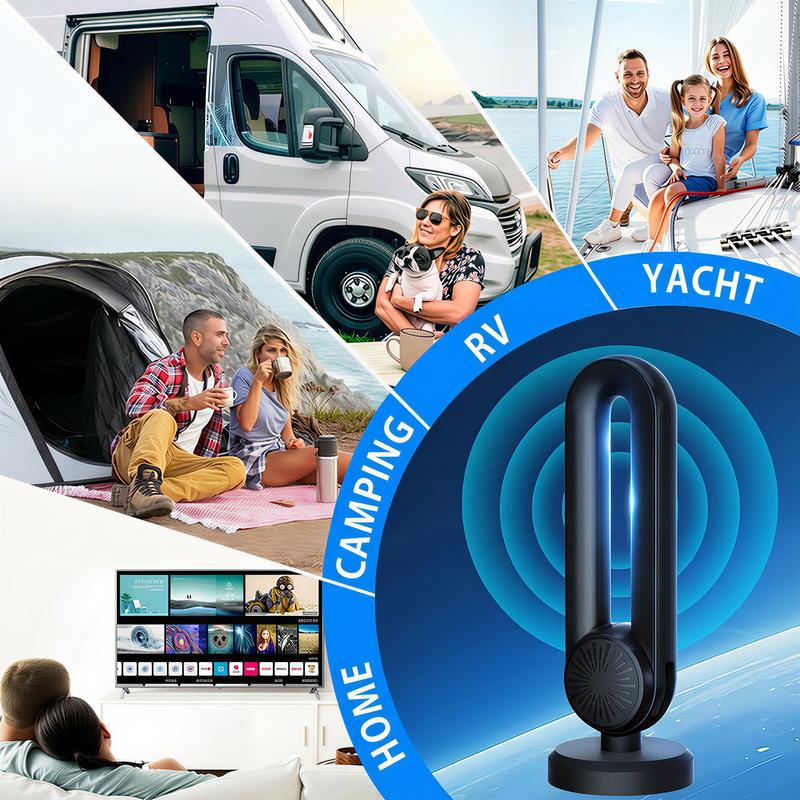 TV Antenna for Smart TV Indoor, Digital Indoor HD Antennas with Strong Magnetic Base, Easy Installation, Long Range Reception for Local Channels