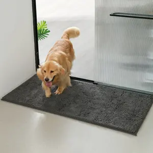 Dog Door Mat For Muddy Paws, Absorbs Moisture And Dirt, Absorbent Non-Slip Washable Mat, Quick Dry Microfiber, Mud Mat For Dogs, Entry Indoor Door Mat For Inside Floor