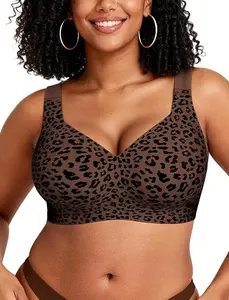 Women Jelly Bras Wirefree Full Coverage No Underwire Everyday Bras Comfortable Wireless Padded Tshirt Bra summervibes Fit Lightweight