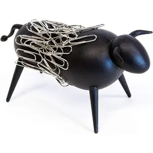 Magnetic Bull Paperclip Holder - Funny Office Desk Accessories, Secure Magnetic Paper Clip Holder, Holds Staples, Paper Clips, Bobby Pins, AND MORE, Fun Magnetic Desk Organizer