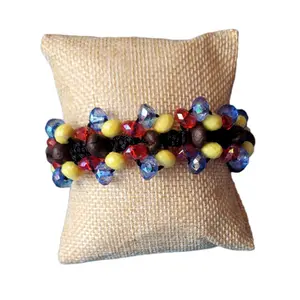 Colombian Flag and Coffee Beans Bracelet