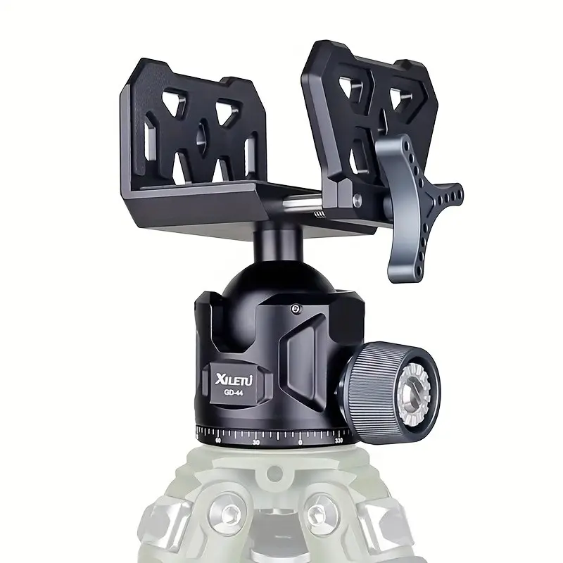 High-Strength Aluminum Tripod Head, 35kg Load Capacity, 360-Degree Rotatable, Ideal for Outdoor Sports Clubs, Durable and Reliable