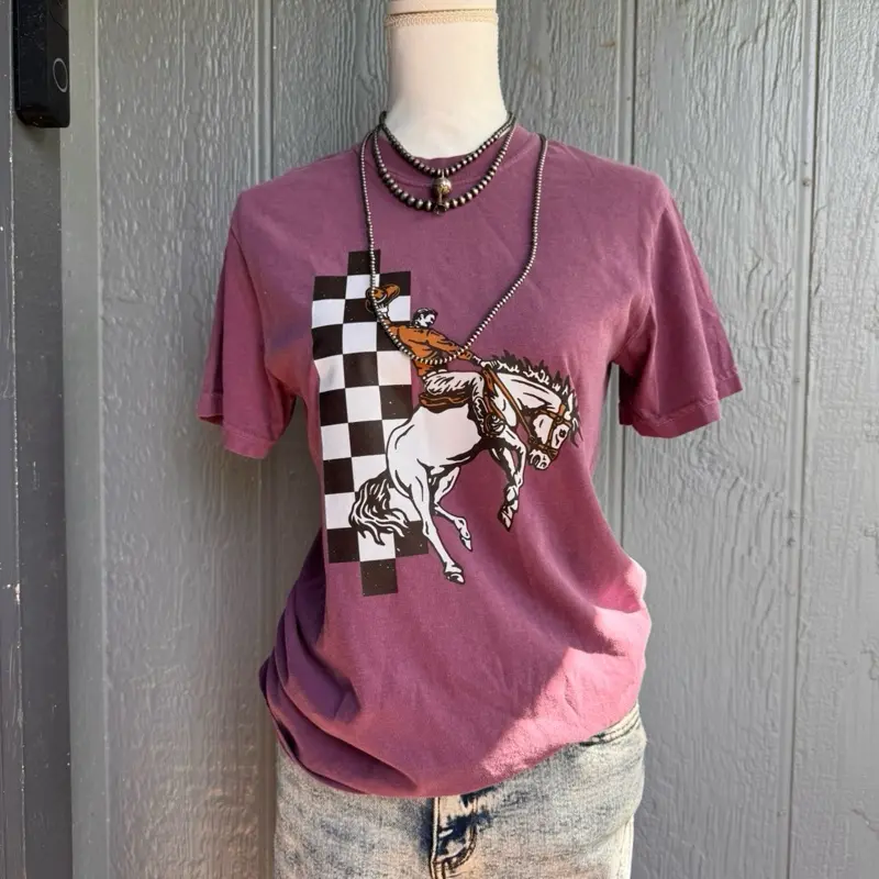 The checkered buck comfort colors tshirt The checkered buck comfort colors tshirt