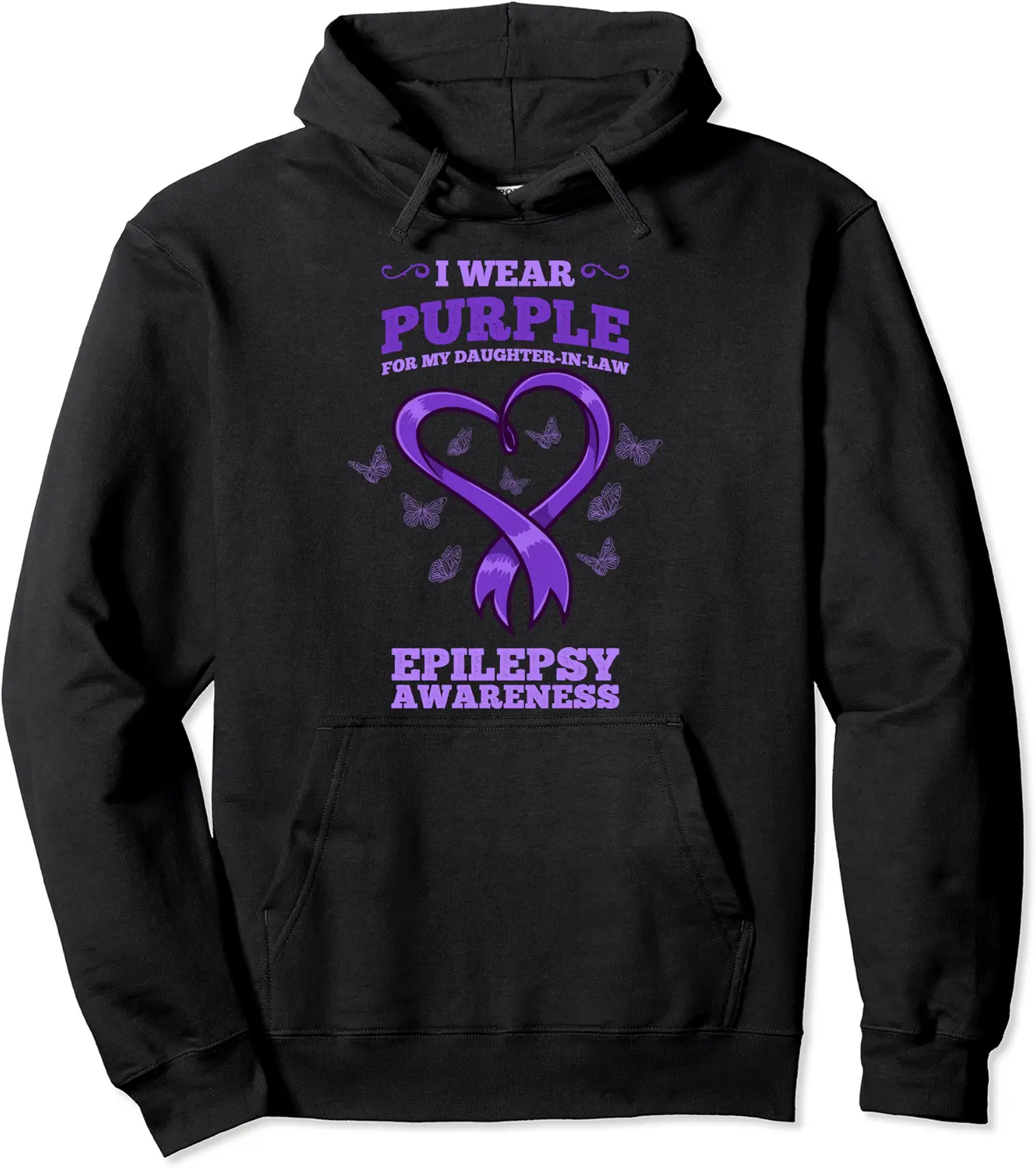 I Wear Purple For My Daughter In Law Epilepsy Awareness Pullover Hoodie - Hannahgu Shop 73B09L5DS7T1
