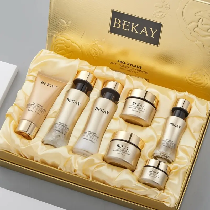 Skincare Set Biling Jingchun Boswellia Youthful Skin Seven-Piece Set Water and Emulsion Skincare Set Gift Box Ladies' Elegant Gift