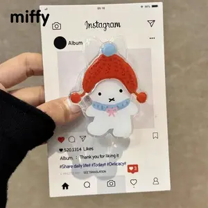 Kawaii MIffy Air Bag Mobile Phone Stand Paste Lazy Artifact Retractable Cute Cartoon Portable Stand Christmas Gift