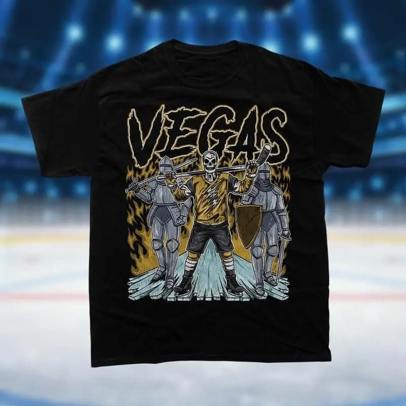 [SALE UP TO 51%] Las Vegas Hockey Vintage Graphic T Shirt, Vegas Skeleton Hockey Sweatshirt, Hoodie - Bootleg Retro Vegas Merch Apparel