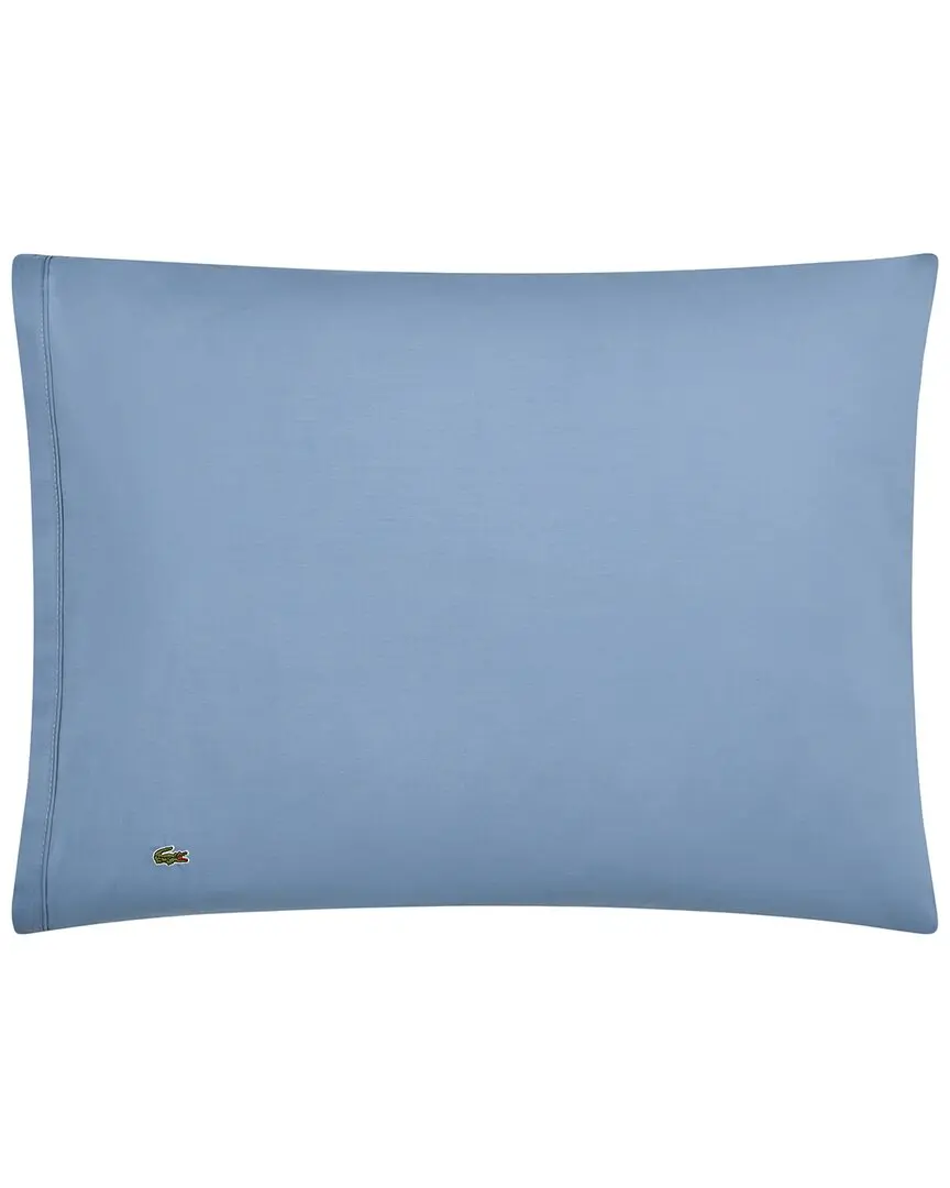 Lacoste Percale Solid Pillowcase Pair