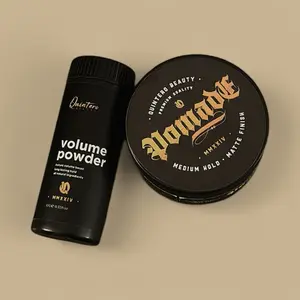 Quintero Matte Hair Pomade & Volume Powder Bundle - Premium Quality Hair Styling Products for Matte Finish