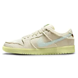 Nike Dunk SB Pro PRM Mummy Halloween Canvas Low-Top Sneakers with Glow-in-the-Dark and Rip-Away Design for Men and Women in Off-White Trending Shoes, House White Official Shoes to Get / Maison Mihara