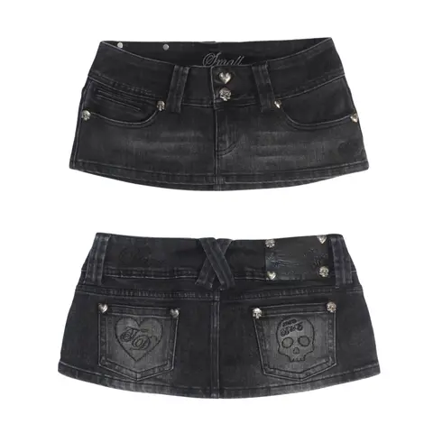 Signature Low-Rise Micro Skort - Classic Black