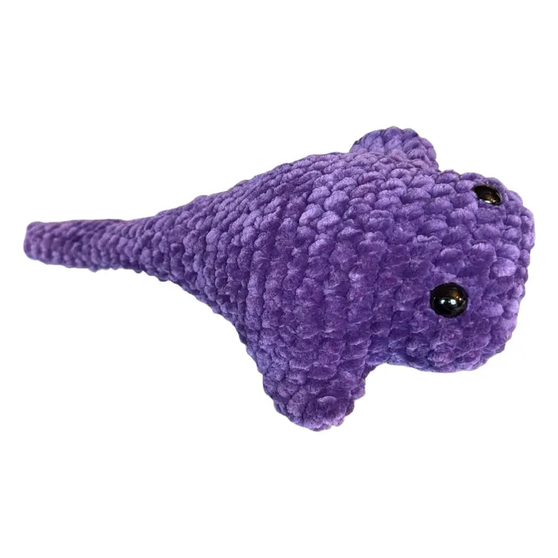 DIY Crochet Stingray Kit | Beginner Plush Craft Kit | Amigurumi Sea Animal | Includes Yarn & Tools | Easy DIY + Live Tutorial