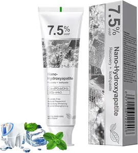 Nano Hydroxyapatite Toothpaste 7.5% nHAP, 4.23 oz – Enamel-Strengthening • Fluoride-Free • Natural Peppermint • Ideal for Sensitive Teeth