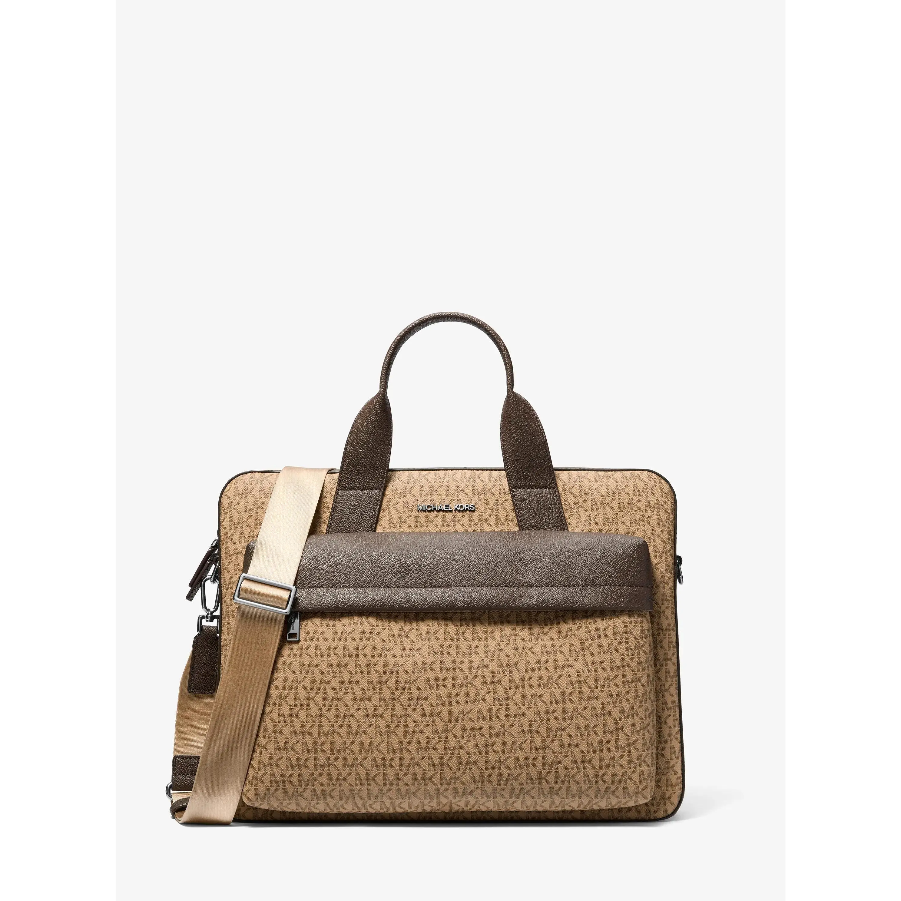 Pacey Medium Signature Logo Pocket Briefcase