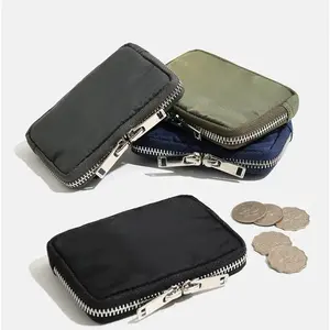 Casual Unisex Nylon Wallet, Waterproof Zipper Short Mini Purse for Students Youth summervibes