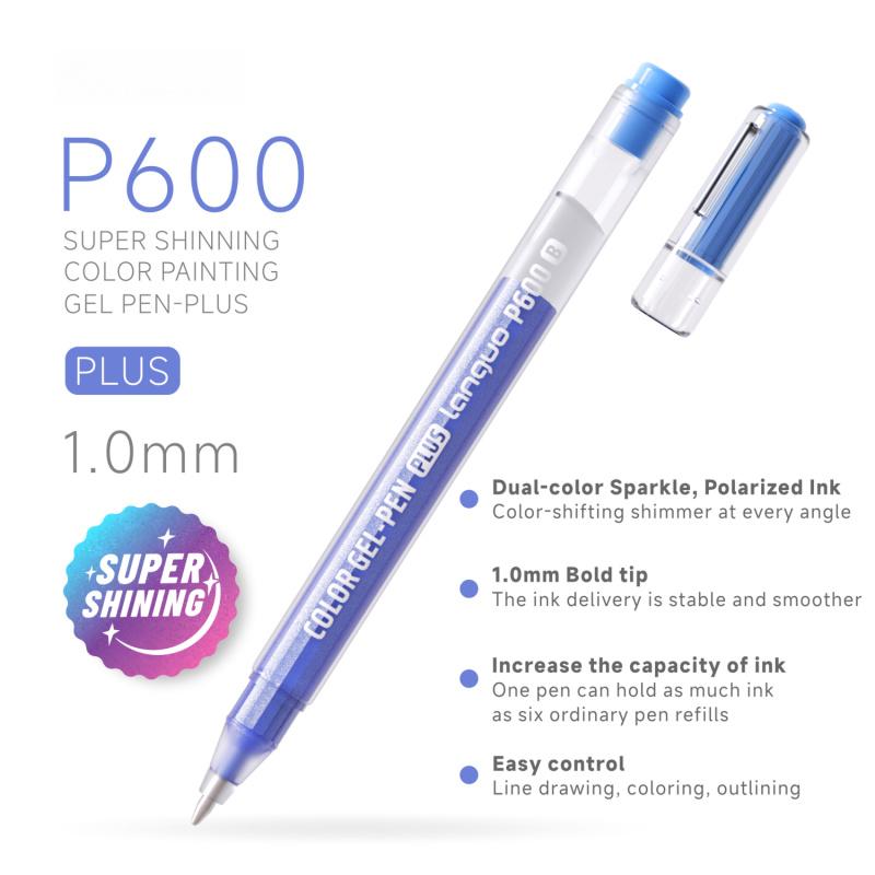 Super Shining Gel Pens,Glitter Gel Pens, 16Pack Colored Pens for Black Paper & White Paper, 1.0mm Point Pens, Large Capacity Ink Pens for Coloring, Writing, Drawing, Journaling, Note Taking,Journaling & Creative Art Supplies