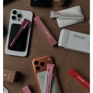 [Buy 1 get 1] Snap On Rhode Lip Case for iPhone – Viral TikTok Phone Case with Lip Holder, Trendy Cute Design, Perfect Fit, Stylish Everyday Accessory for Girls