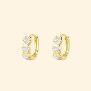 Heart Huggies- Earrings
