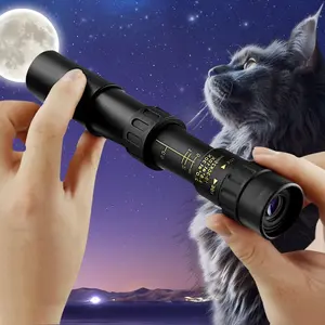 10-300X40 HD monocular telescope with zoom long-focus lens, powerful foldable monocular for long-distance viewing, suitable for all smartphones, ideal for hunting, camping, bird watching, and exploration.