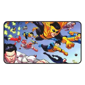 Invincible, Mark, Omni man, Superhero Desk Mat, Gaming Mat, Office Decor, Gift for Comic Fans, Desk Accessories, Unique Workspace Decor
