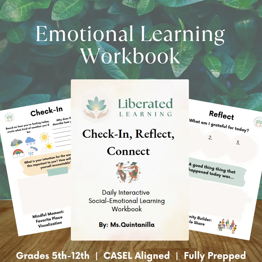 Check-In, Reflect, Connect Daily Interactive SEL Workbook for Kids Ages 10-18 CASEL Aligned