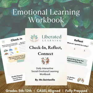 Check-In, Reflect, Connect Daily Interactive SEL Workbook for Kids Ages 10-18 CASEL Aligned