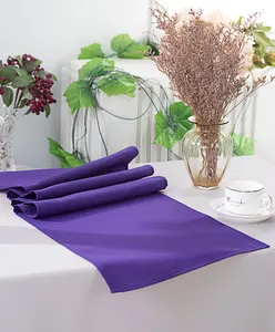13"x108" Premium Polyester (240 GSM) Table Runners - Regency Purple (1pc)