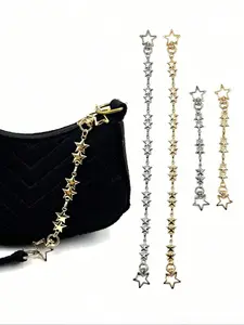 New Star Buckle Bag Chain Extender, Adjustable Hanging Strap, Simple and Elegant Design, Versatile Bag Accessory