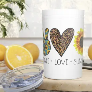 Peace Love & Sunshine Tumbler | 11oz Vacuum Insulated