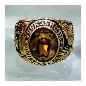 Army Stainless Steel for Men Women Rings Rhinestone Hip Hop Punk Rock for Biker Male Boyfriend Jewelry Gift Eagle Wholesale