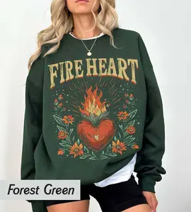 (Sale Off Up To 50%) Vintage Aelin Galathynius Sweatshirt, Fireheart To Whatever End, Throne Of Glass Merch, Bookish Sweatshirt, Bookish Gift Casual Crewneck