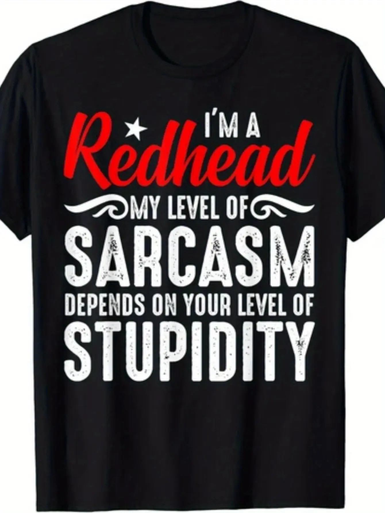 Funny Redhead T-Shirt for  - Retro redhead humor g unisex soft cotton short sleeve t shirt, vintage graphic casual tee for men women teens, perfect birthday holiday gift for camping travel gym daily street casual wear