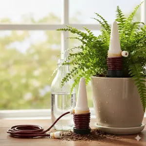 Smart Irrigation System for Indoor Plants, Automatic Watering Kit with Adjustable Drip, Efficient Garden Tool for Home Office, Leak-Proof Easy Install Drip Irrigation Device, Water-Saving Auto Watering Probe for Potted Plants Decor.