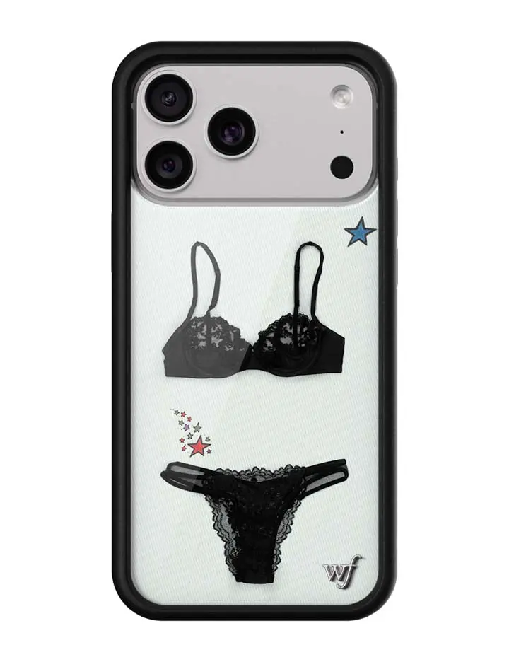 Gabbriette Collab | Limited Edition Trendy iPhone Case | Raised Protective Black Bumper | Women Owned Small Business | Aesthetic Collaboration Pastel Background Black | Safety Casing Protective | Gift for Her