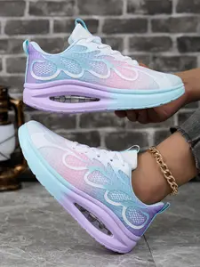 Ladies' Lightweight & Breathable Running Sneakers, Comfortable Low-Top Athletic Shoes, Soft Eva Sole, Non-Slip Design, Casual Wear