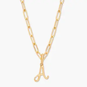 Chelsea Initial Pendant in Gold by Brook and York