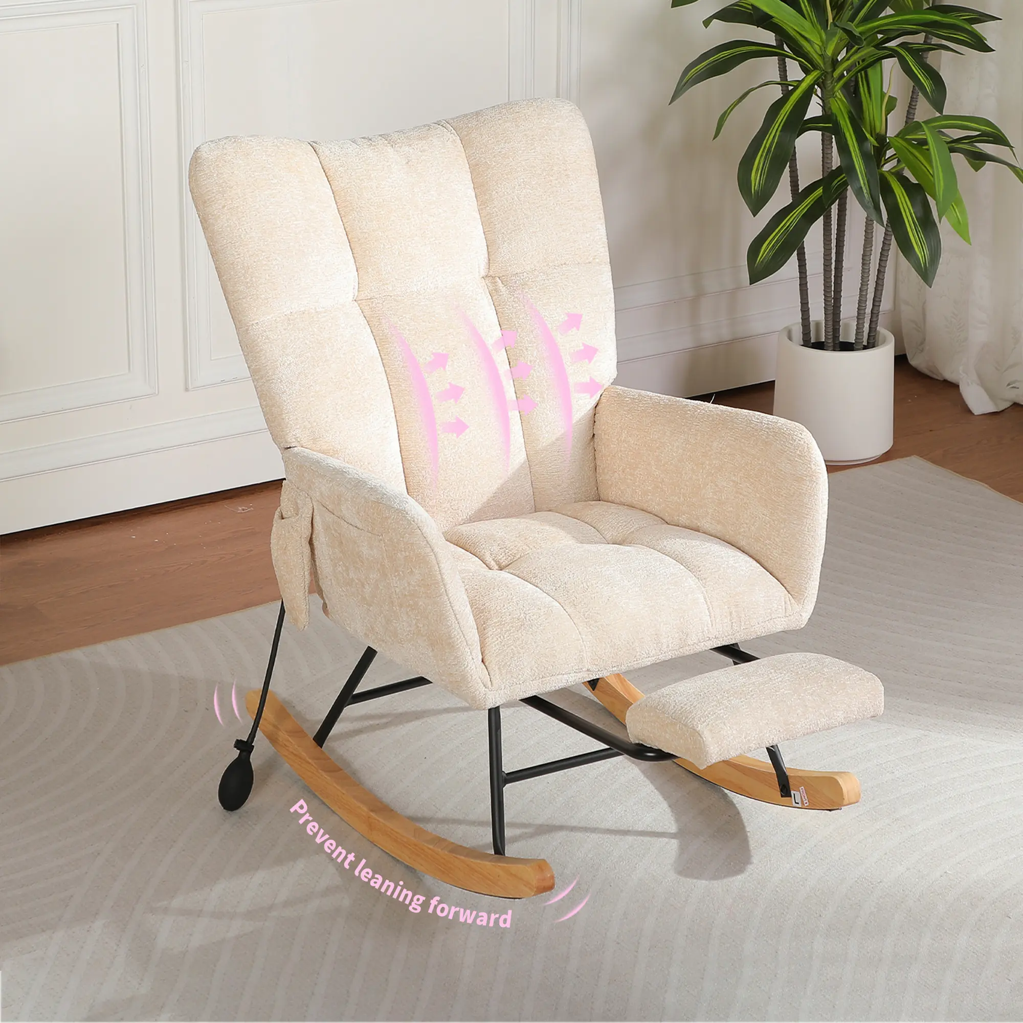 Beige- Airbag + Footrest Upgrade Edition