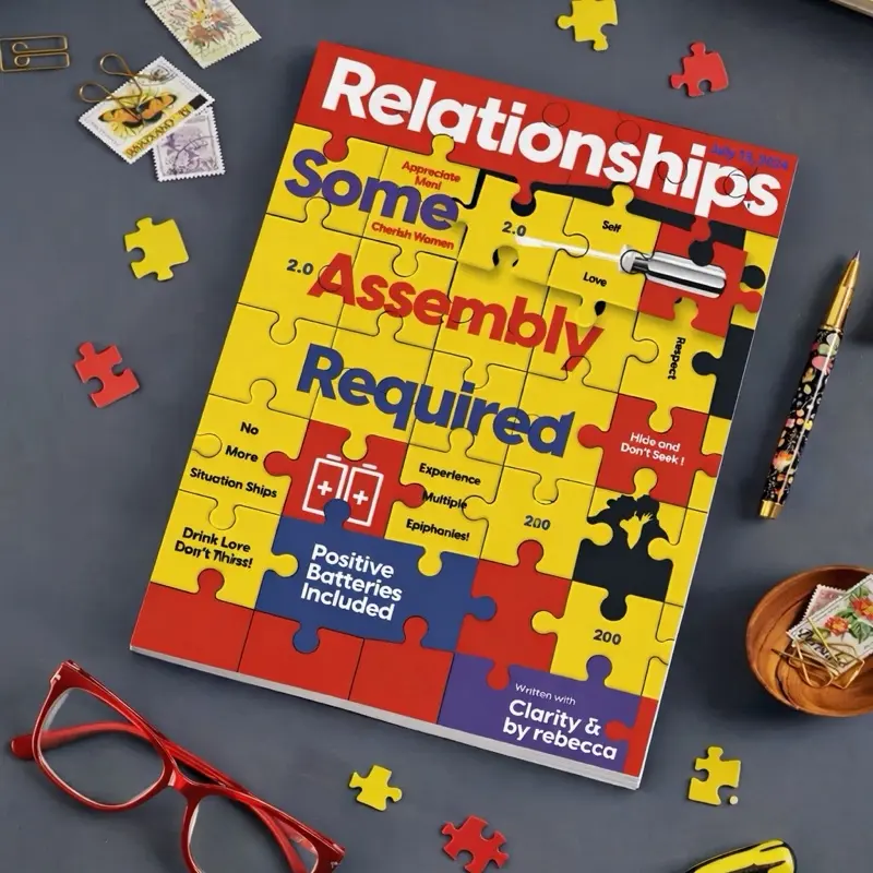 Relationships: Some Assembly Required 2.0. Positive Batteries Included - Written with Clarity & by Rebecca. An Interactive Guide for Enhanced Connection