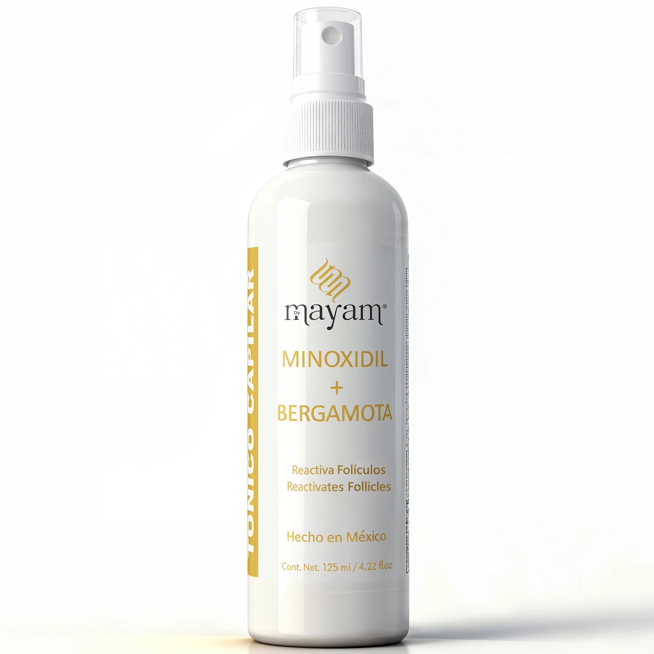 Bergamot + Minoxidil Hair Tonic 125ml - Stimulates Hair Growth, Strengthens Weak or Thinning Hair, Lightweight & Easy to Apply - Haircare