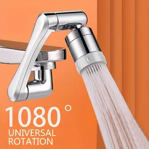 Rotating Faucet Nozzle Extender, Water-Saving Adjustable Kitchen Sink Accessory, Ergonomic Design, Durable Plastic, Ideal for Home Renovation and Gifts, Faucet Sprayer Attachment