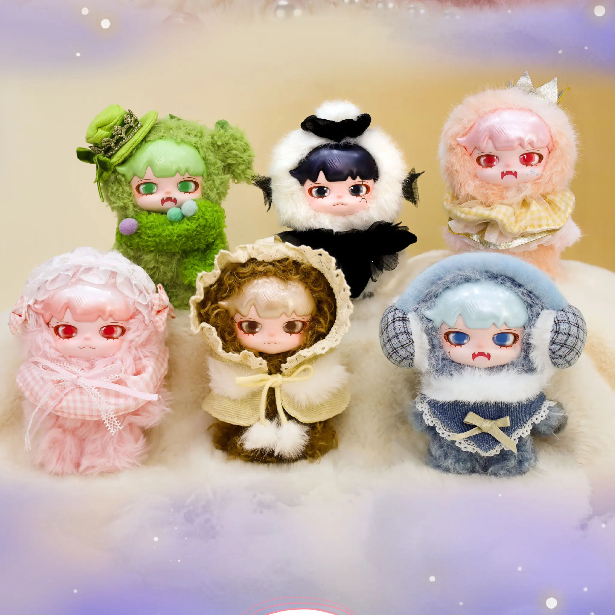 MANCHAO When Emotions Bloom-Cute Plush Blind Box Kawaii Mystery Collectible Toy