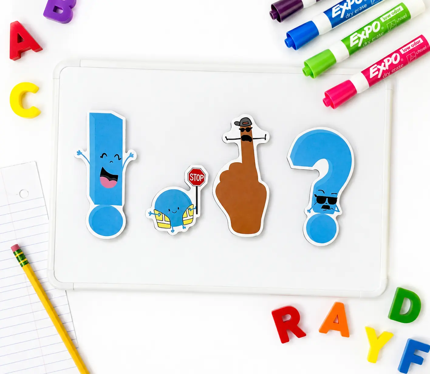 Punctuation Pals Magnets
