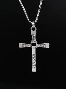 Dominic Torretto Cross Necklace, Speed and Chase Family Chain, Valentine's Day Mother's Day Father's Day Gift, Unisex Pendant Jewelry, Jewelry Design, Cross Charm Necklace