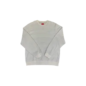 Supreme Longsleeve White/Light Blue Stripes T-shirt