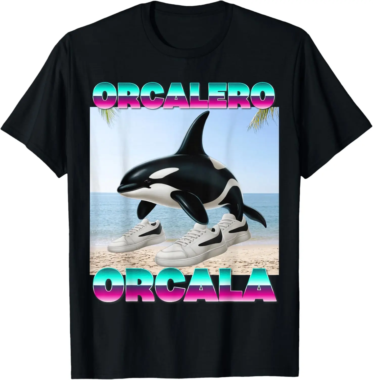 Orcalero Orcala Italian Brainrot Memes Oddly Specific Whale T-Shirt Pure Cotton Graphic Tees Menswear Top: Gifts for Men & Women