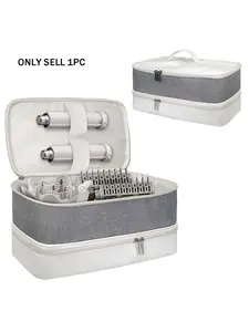 One-piece hair care tool set - hair dryer storage box, curling iron travel bag, travel filled hair cap storage box, Travel organizer - suitable for storing hair curlers, straighteners, portable hair styling tools, and portable