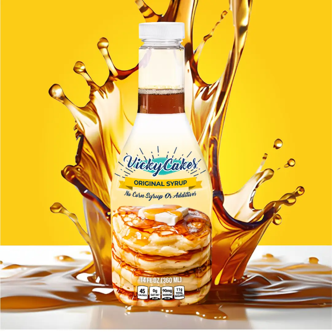 Vicky Cakes Premium Pancake Syrup | Pick Your Flavor | No High Fructose, Preservatives, Artificial Flavors or Colors