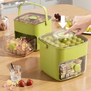 Double Layer Ice Cube Tray, Ice Cube Mold, 48 Slots, Food Grade Plastic, Large Capacity, Easy to Use, Perfect for Kitchen, Refrigerator Compatible