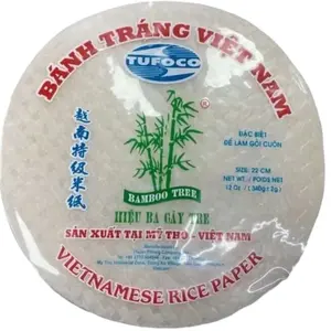 Bamboo Tree Spring Roll Rice Paper (Bánh Tráng) 22cm Bamboo Tree Spring Roll Rice Paper (Bánh Tráng) 22cm
